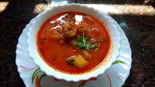 Jhinga Falli Batate Ka Salan | Konkani Recipe