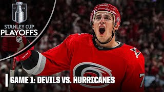 New Jersey Devils vs. Carolina Hurricanes: Second Round, Gm 1 | Full Game Highlights
