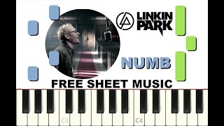 NUMB by LINKIN PARK, 2003, Piano Tutorial with free Sheet Music (pdf)