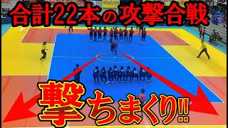 【ドッジボール】第33回春の全国大会　合計22本ものアタック合戦!!　道塚ドリームウイングス(東京都代表) vs 三日月ブラックドラゴン(佐賀県代表)