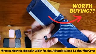 Miracase Magnetic Minimalist Wallet for Men Adjustable Stand and Safety Flap Cover | Worth Buying?