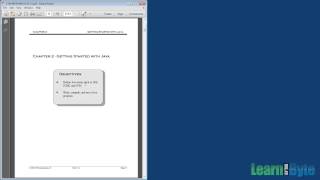 Intro to Java Training Course - Chapter 2 - Objectives
