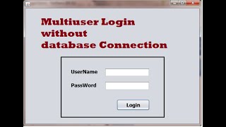 Login Page | without database connection | Java Swing