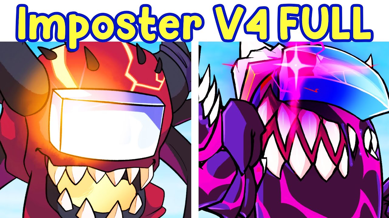Friday Night Funkin Vs Imposter V4 Full Game 100 Finished Fnf Mod