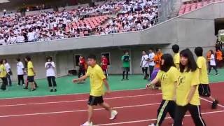 上越　専門学校　大運動会３１　100人サッカー①選手入場！