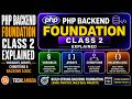 PHP Backend Foundation Class 2 Explained | Variables, Arrays, Conditions, and Backend Logic