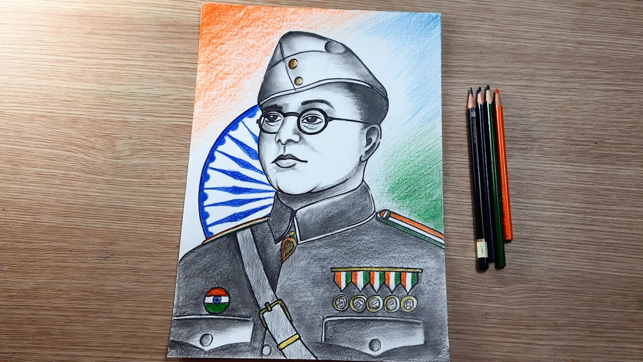 Draw A Sketch Subhash Chandra Bose Easy And Simple Way Draw 58 Off