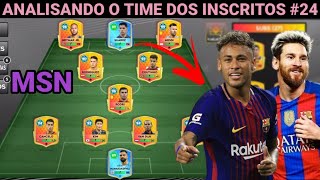 DLS 25 | Analisando o Time dos Inscritos #24 ( Ele tem o Trio MSN )