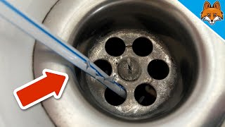 Stick a Straw down your Drain for THIS Cleaning Trick 💥 (Surprise) 🤯