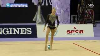 14.09.26_세계선수권 대회. 개인종합 결선.07. 쿠드랍체바.볼 1R [Yana Kudryavtseva. ball. Individual All-Around Final]