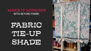 Tie Up Fabric Window Shade