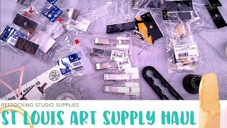 Restocking Much Used Art Supplies- St Louis Art Supply Haul