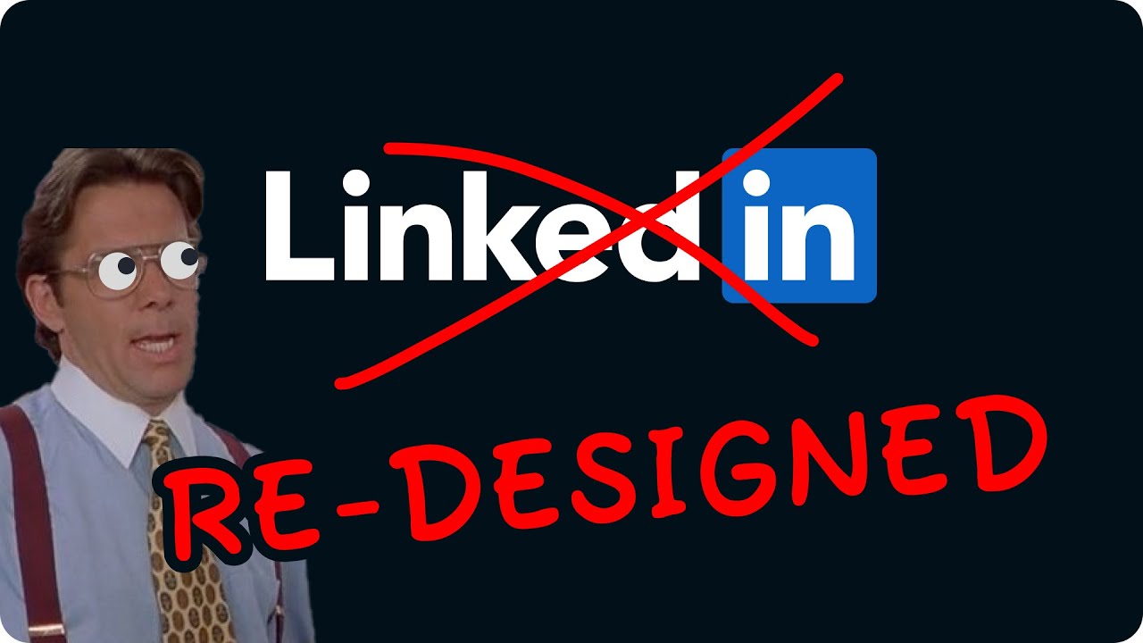 So I Redesigned Linkedin Again Ui Uidesign Webdesign Youtube