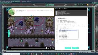 Ozaria - Javascript - Chapter 4 - Module 1 - Splinters