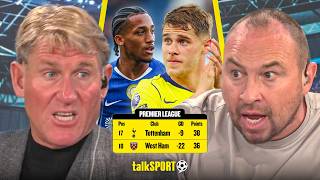 Jason Cundy & Simon Jordan DEBATE whether Spurs will REMAIN in the Premier League amid Chelsea CLASH