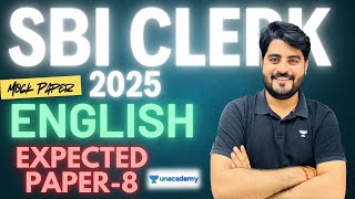 SBI Clerk 2025 English Preparation | SBI Clerk Expected Question Paper | English by Vishal Sir