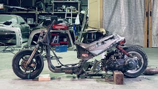 ディオ、90ccになるってよ。【AF18/25DIO】engine swap scooterJDM 原付カスタム②