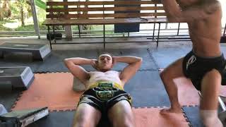 Muay thai abs conditioning