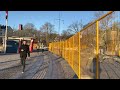 stockholm walks exclusive strandvägen to icy kungsträdgården on a sunny winter morning in sweden