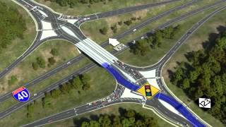 Diverging Diamond Interchange Visualization