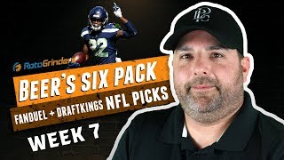 FANDUEL & DRAFTKINGS NFL WEEK 7 DFS PICKS | The Daily Fantasy 6 Pack