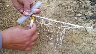 Fish Netting - How To Make Fishing Net At Home - DIY Simple Net