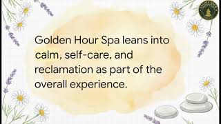 Vblog : Best Massage Spa for Relaxation and Wellness #Golden Hour Spa