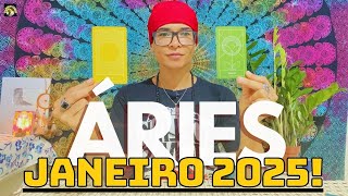 ♈️ÁRIES JANEIRO 2025 • ARRUMA UM ESPACINHO AÍ…ISSO COMEÇA AGORA!