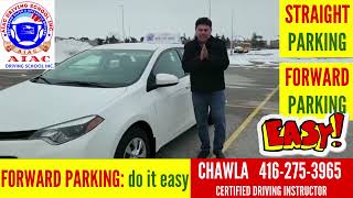 How to Safely do Straight Parking / Forward Parking / Bay Parking / 90 degree Parking - Easy Parking