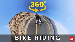 Bike Riding Between Beautiful Mountains [4K 360° VR Video]