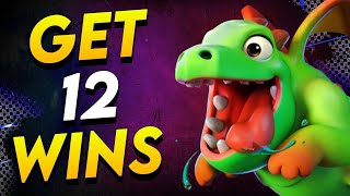 Getting 12 Wins in a Grand Challenge LIVE in Clash Royale!