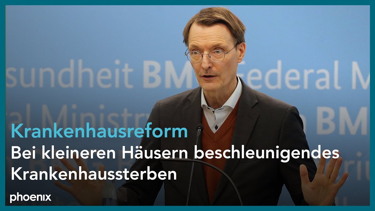 Bundesgesundheitsminister Karl Lauterbach Zur Krankenhausreform Am 23. ...