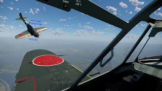 War Thunder [SIM|VR] - Nice Deflection Shots (J2M2 vs ✪Bf 109 F)