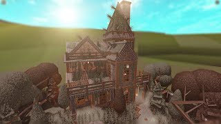 ROBLOX BLOXBURG: Halloween Abandoned Cottage || House Build