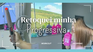 Retocando minha progressiva em casa | uso a Fioterapia | vídeo completo