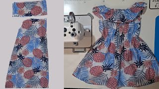 how to make baby dress cutting and stitching| Diy baby dress| Easy sewing tutorial for beginners.