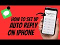 How to set up automatic text response on iPhone