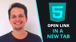 How to open a new link tab with a tag HTML