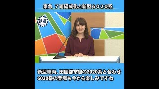 ★鉄道チャンネルニュース★東急7両編成化と新型車両6020系