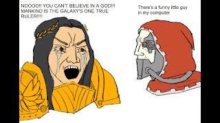The Virgin Emperor vs the CHAD Machine Spirit | Warhammer 40k meme dub