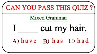 Mixed Grammar Test 🌟Can you ace all 30/30?