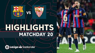 Resumen de FC Barcelona vs Sevilla FC (3-0)