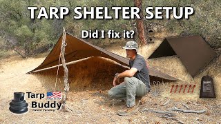 Tarp Shelter Repair and Setup