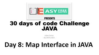 Day 8 : Map Interface in Java,30 Days of code Challenge (Hackerrank) in Java