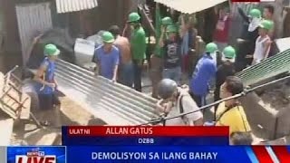 NTVL: Demolisyon sa ilang bahay sa Old Balara, QC nagsimula na