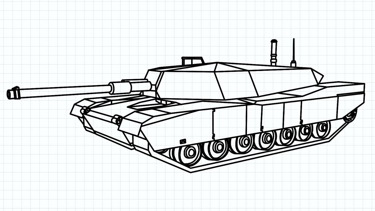 M1 Abrams Sketch Toon
