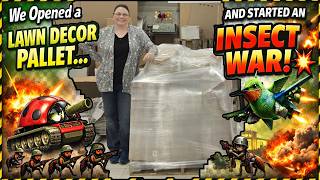 We Opened a Lawn Decor Pallet… and Started an INSECT WAR 🐜💥