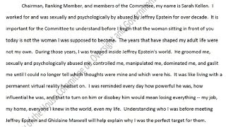 Reading the Epstein Files - Sarah Kellen Deposition Pt. 1