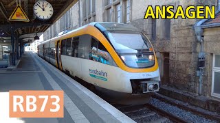 [Eurobahn] Ansagen der RB73 Bielefeld Hbf - Lemgo-Lüttfeld