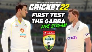 LIVE | CRICKET 22 (PS5) | The Ashes! 1st Test @ The Gabba (Day 2/3)